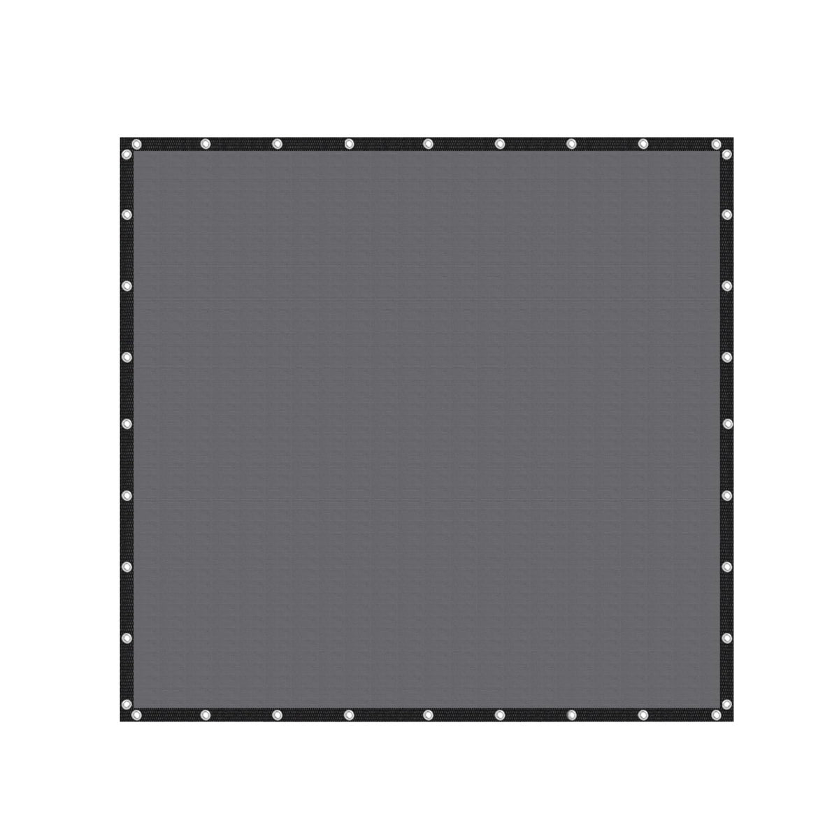 Vicllax Shade Fabric Sun Shade Cloth Privacy Screen With Grommets For Patio Garden Pergola Cover Canopy 16X16 Ft, Grey