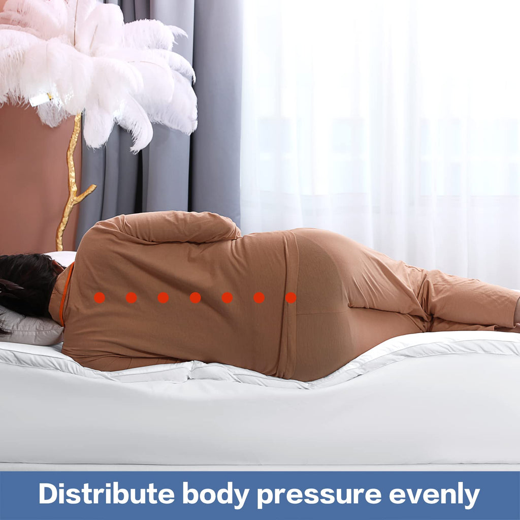 Cohome Twin Xl Mattress Topper Extra Thick Cooling Mattress Pad 400Tc Cotton Top Plush Down Alternative Fill Pillow Top Mattress
