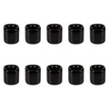 Mega Candles 10 pcs Black 1/2 Inch Diameter Ceramic Chime Ritual Spell Candle Holders, Great for Casting Chimes, Meditation, Rit