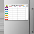 Eduway Magnetic Weekly Meal Planner | For Fridge And Wardrobe | With 1 Marker | Covers All Days With Grocery Planner List | Dry 