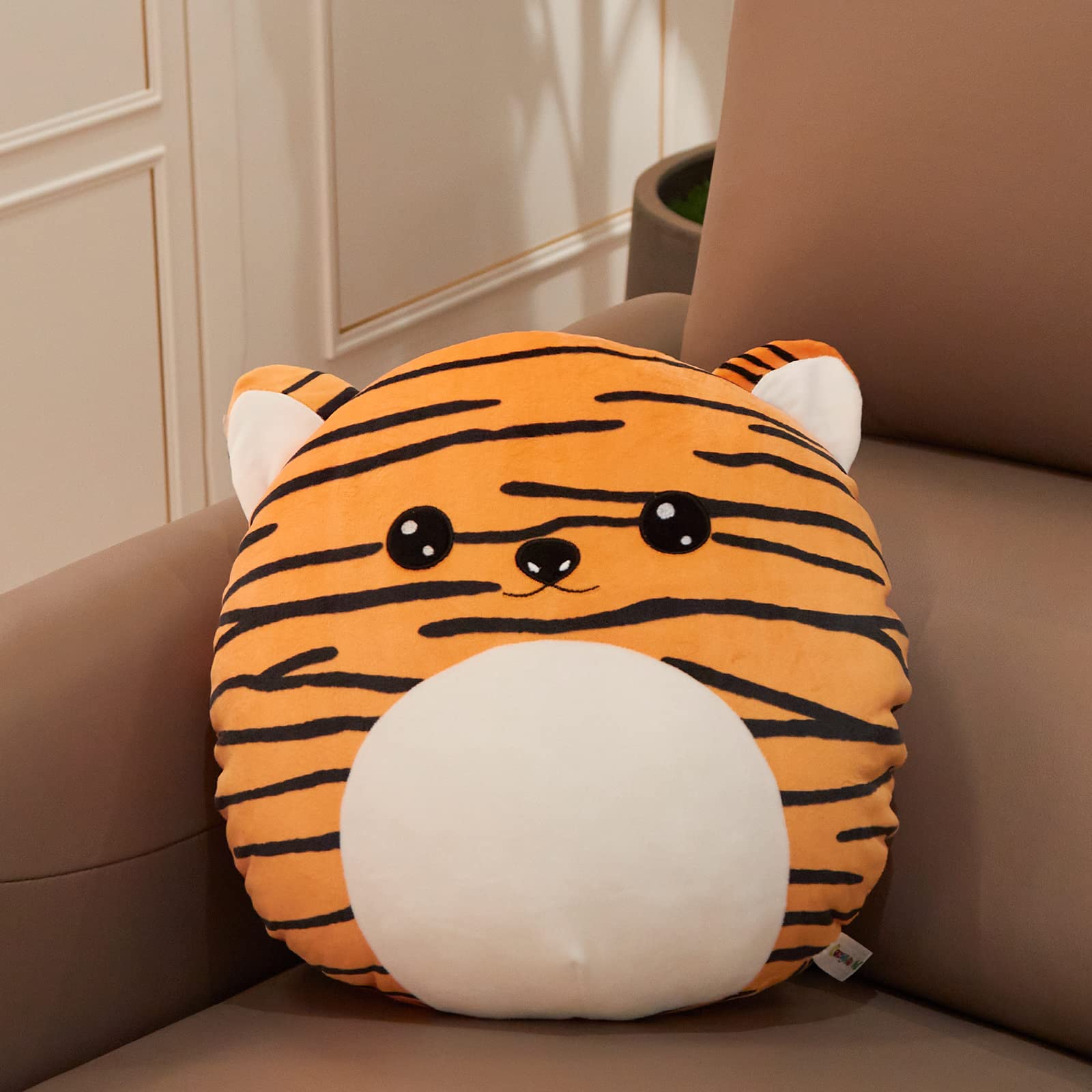 Cozyworld 15    Cute Tiger Plush Pillow Stuffed Animal Super Soft Sofa Cushion Plush Toy Car Trip Home Decors Birthday Valentine