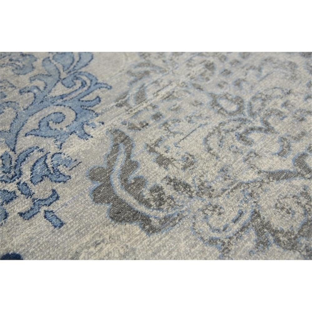 Rizzy Home Alora Decor Euphoria 10' X 13' Medallion Lt. Gray/Gray/Rust/Blue Hybrid Area Rug