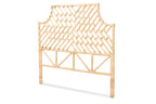 Baxton Studio Jayliah Modern Brown Rattan Queen Size Standalone Headboard
