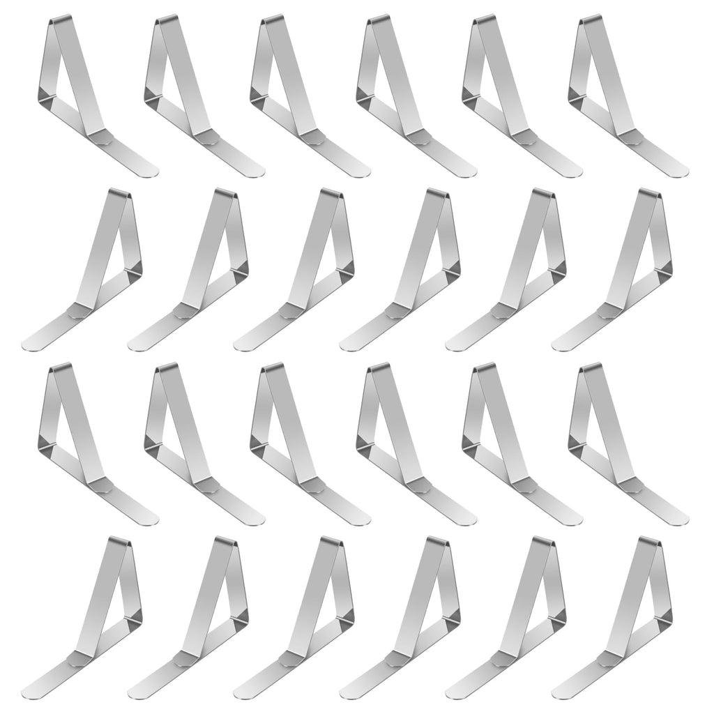 24Pcs Outdoor Picnic Table Clips - High Quality Stainless Steel Tablecloth Clips For Outdoor Tables Picnic Camping,Table Tablecloth Fixing Clips