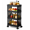 Youcopia Multi Trolly Multipurpose Portable Storage Floor Standing Or Tabletop Rack|Trolley With Wheels For Kitchen Storage, Tie