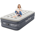 InnoTruth Twin Air Mattress with Built in Pump, Inflatable Blow up Mattress, 18 Raised Colchones Inflables Air Bed for Guests & 