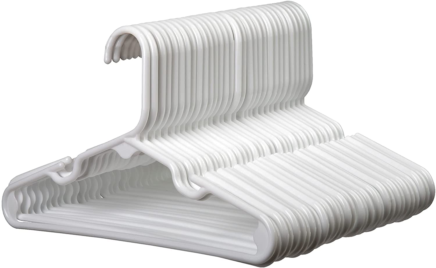 1InTheHome White Nursery Hangers 30 Pack for Baby, Toddler, Kids, Children (30 Pack)