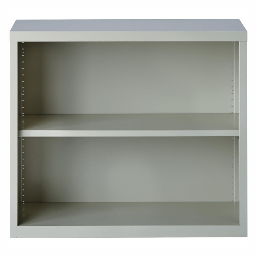 Lorell LLR41280 Fortress Series Steel Ligh Gray Book Case, 34.5" x 13" x 30"
