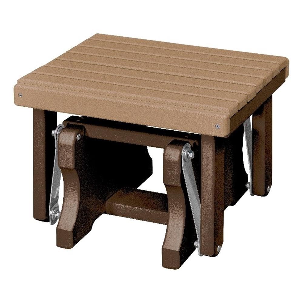 American Furniture Classics Model 601Ctb Gliding Ottoman In Cedar And Tudor Brown, Made In Usa