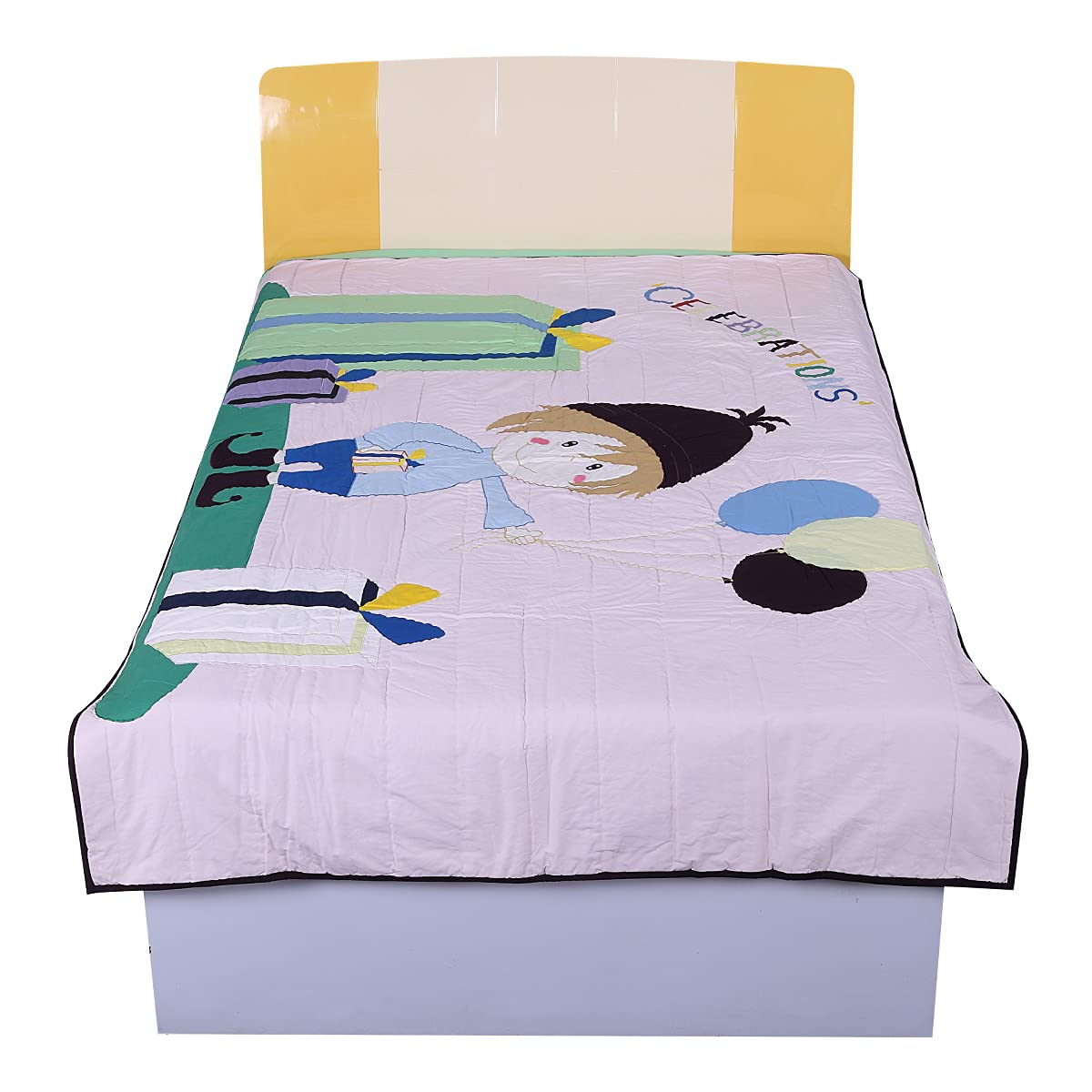 Hugs N Rugs Cotton Patch Work Comforter Quilt At For Children 200 Tc Queen Size