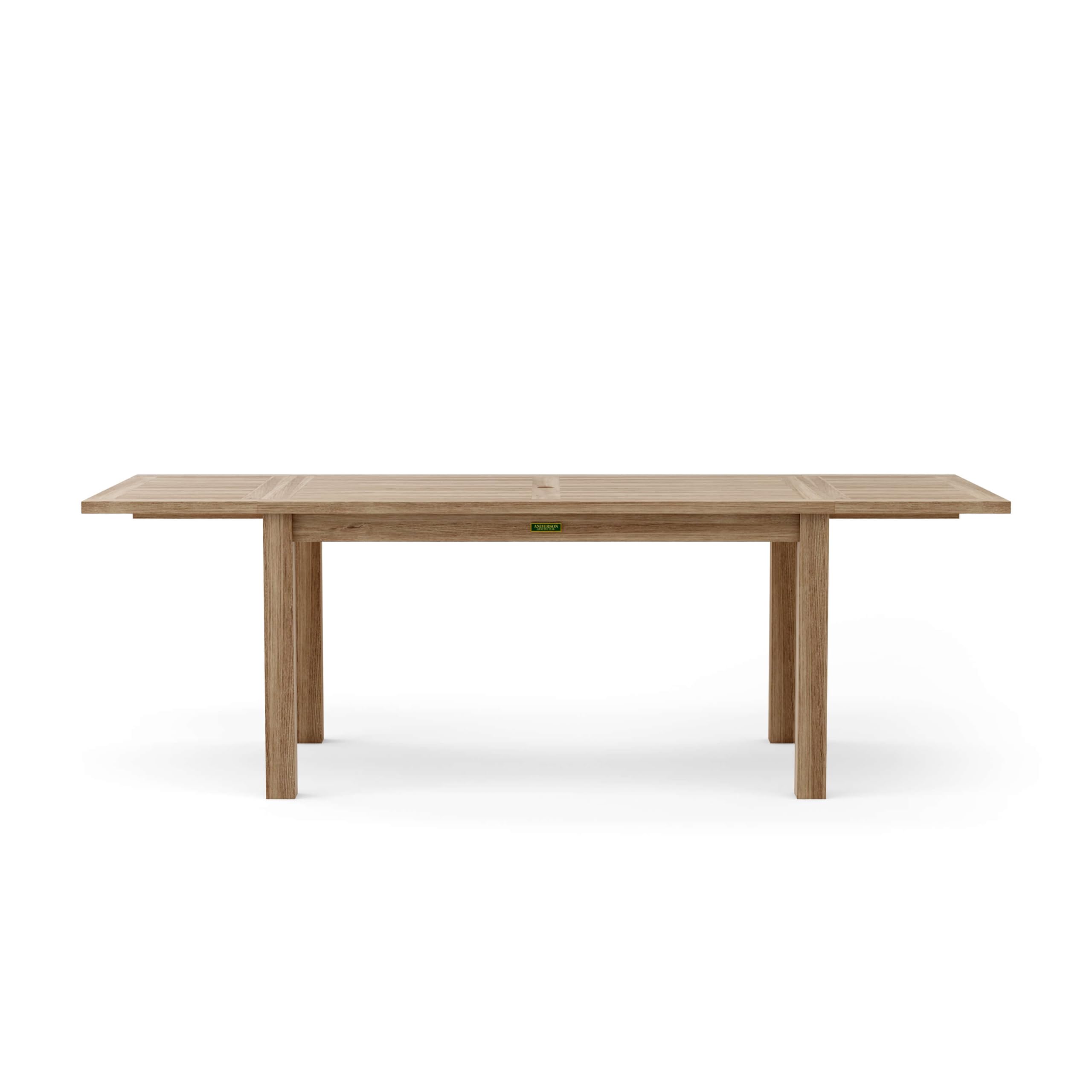 Anderson Teak Bahama Rectangular Table with Double Leaf Extension, 95-Inch