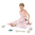 HOSUKKO Weighted Blanket - 2 lbs Pink Unicorn Heavy Lap Indoor - Small Size Breathable Blanket(19 * 21 inches, 2 lbs)