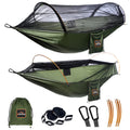Anortrek Professional Camping Hammock With Mosquito Net, Lightweight Portable Double Hammock With Two 10 Ft Hammock Tree Straps,
