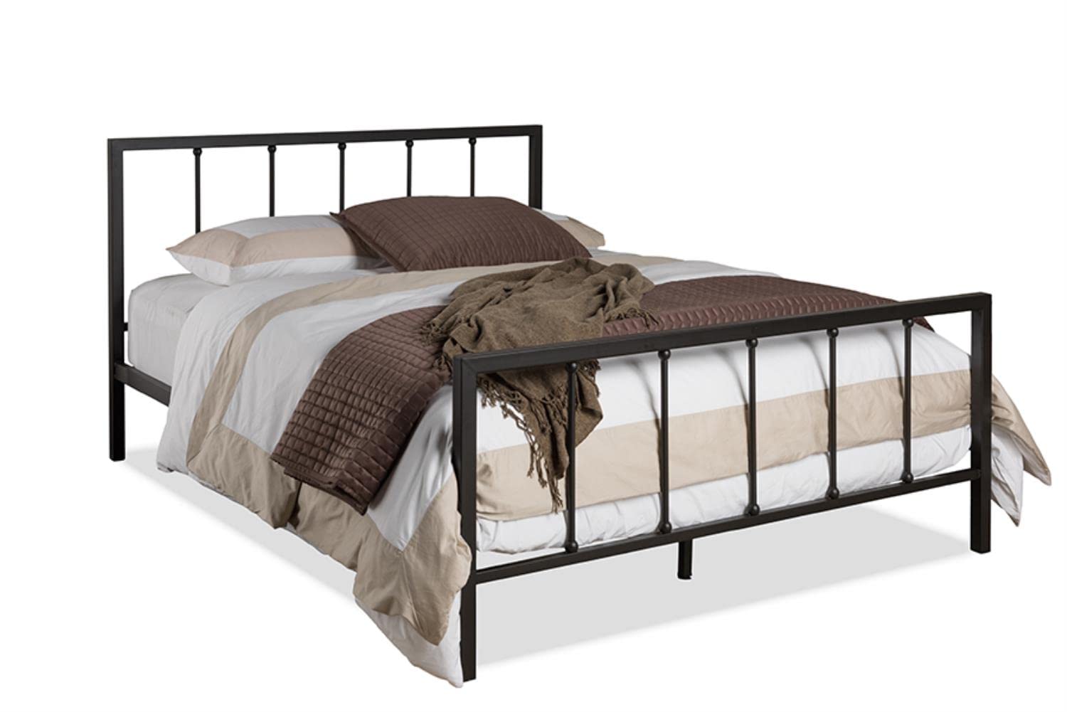 Baxton Studio Amy Vintage Industrial Platform Bed