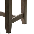 Benjara 3 Piece Counter Height Dining Set with Stools, Gray