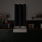 Bgment Kitchen Curtain 45 Inch Length, Short Blackout Curtain For Small Window, Grommet Privacy Thermal Insulated Tier Room Darkening Drape For Bedroom, 1 Panel, 42 X 45 Inch, Black