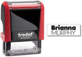 Trodat Custom Made Trodat 4911 Clothing Marker 2 Line Name Self-Inking Stamp - Black Ink