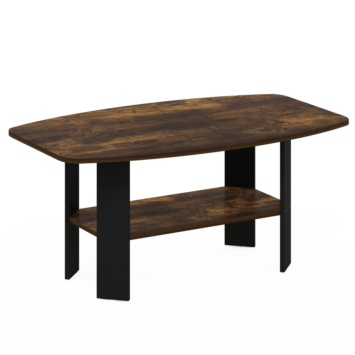 Furinno Simple Design Coffee Table, Amber Pine/Black