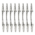 Glrovazas Double Head Alligator Clip 8 Pcs Metal Long Hose Flexible Clip For Message Photo Memo Desktop Decoration Practical Cli
