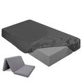 Breling Fitted Sheet (Sheet Only) Compatible With Milliard Trifold Mattress Folding Mattress Fitted Microfiber Sheet For Camp Bu