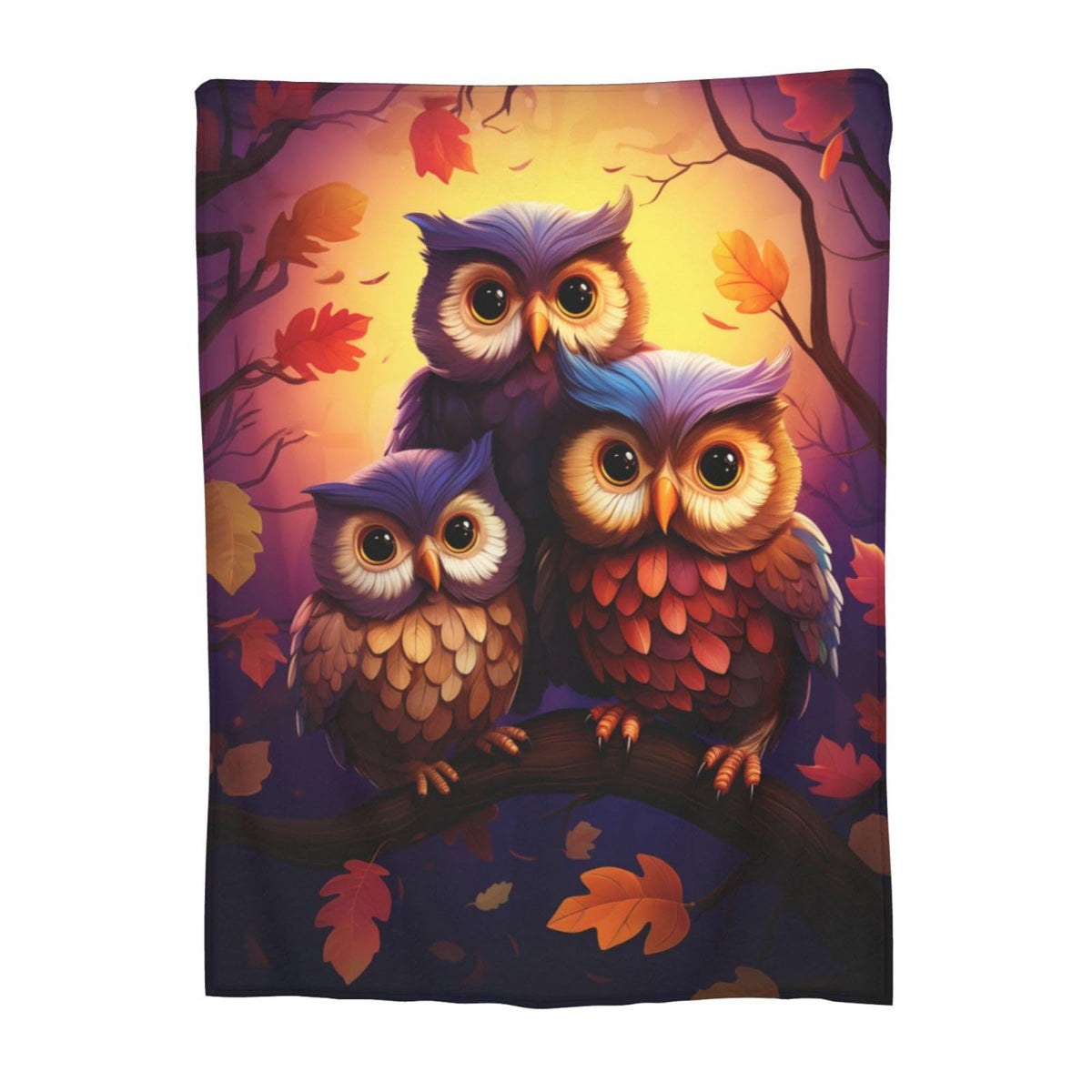 Turamurra Cute Owl Blanket Gifts For Adults Kids Women Soft Warm Lightweight Cozy Animal Owl Throw Blankets For Sofa Couch Bed R