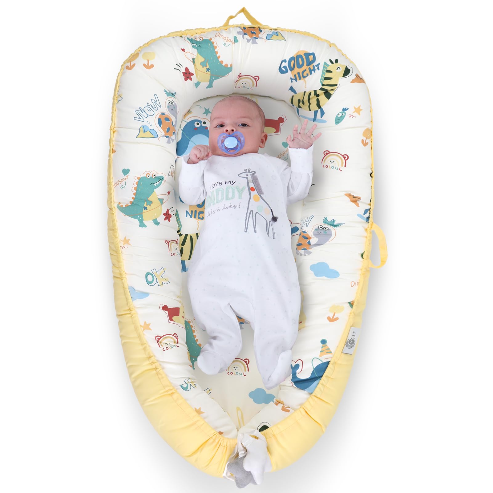 XPIY Baby Lounger, Baby Lounger for Newborn 0-24 Months, Breathable & Soft Baby Nest Cover for Baby Girls & Boys, Infant Essenti