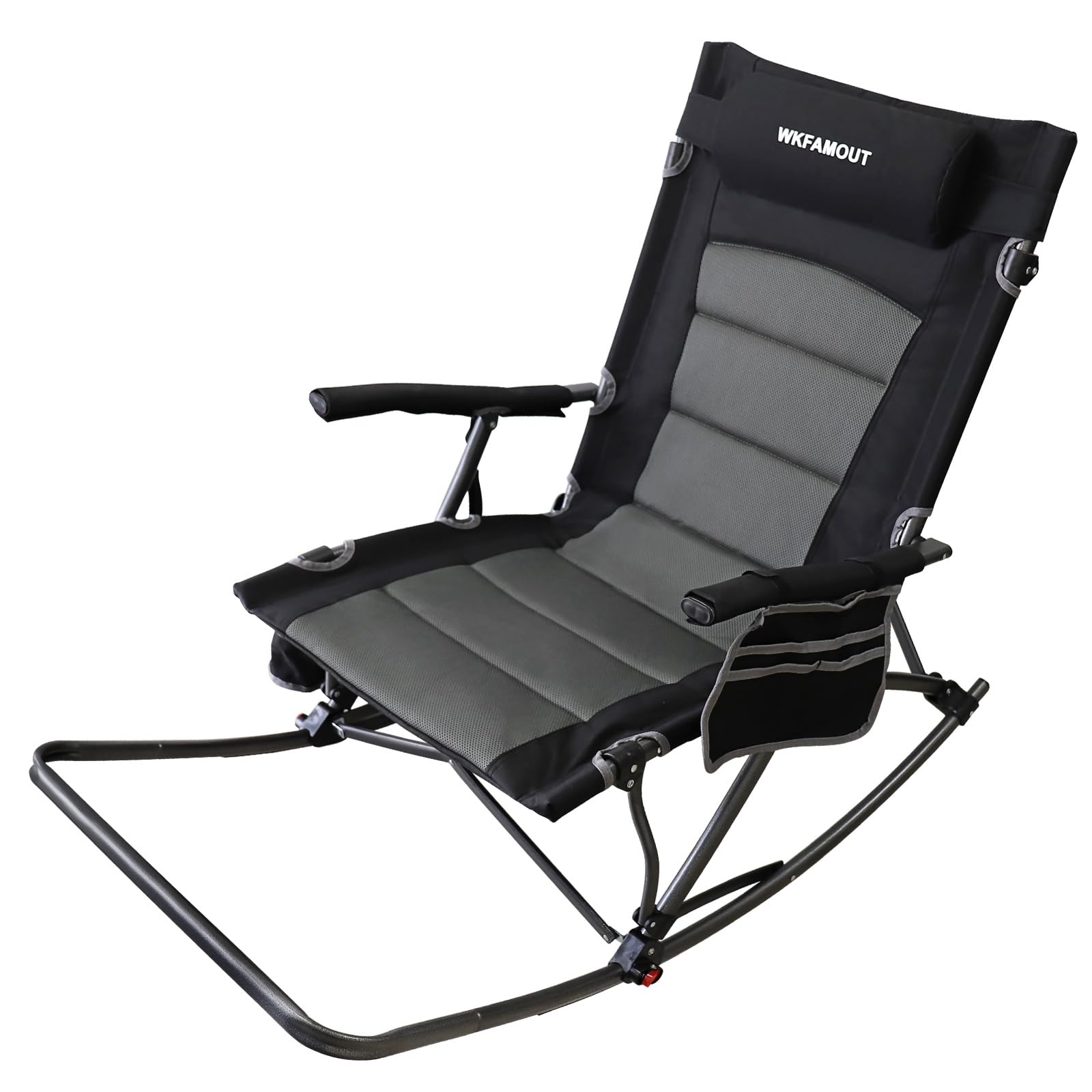 Foldable Rocking Footrest Wkfamout Oversized Folding Rocking Camping Chair With Footrest Removab ...