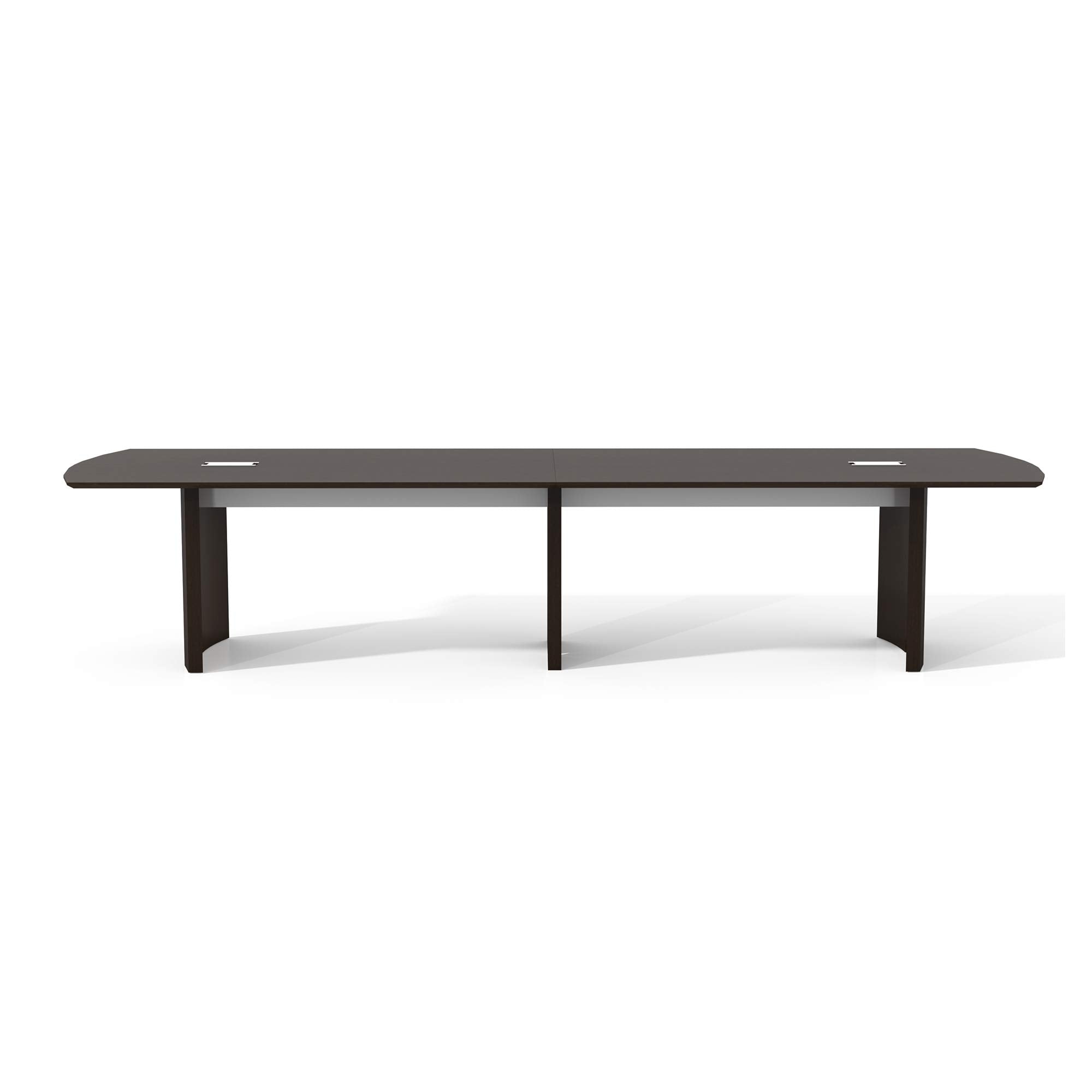 Safco Medina Modern Office Conference Meeting Room Table, 12', Mocha