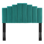 Modway Noelle Performance Velvet Twin Headboard In Teal