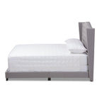 Baxton Studio Alesha Bed, Queen, Grey (149-8930-HiT)