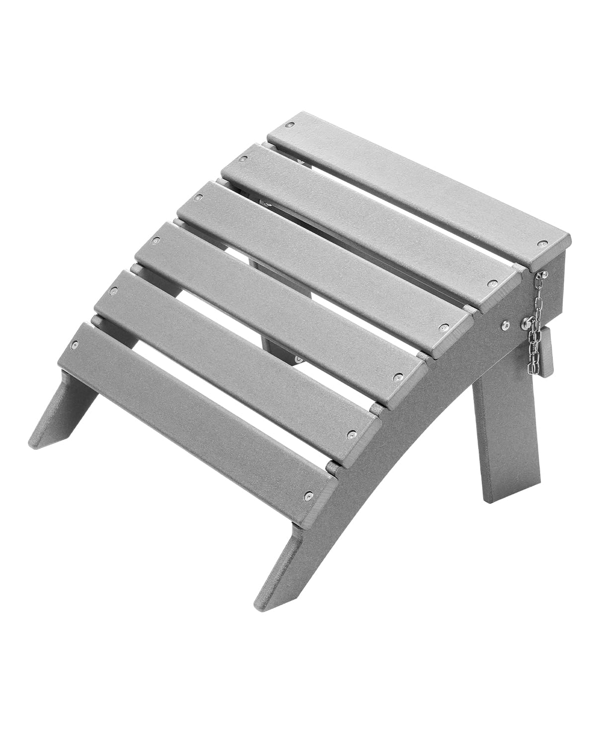 VEVOR Adirondack Ottoman, 16.9L x 18.9W x 13H Inch HDPE Plastic Folding Adirondack Ottoman, Weather-Resistant Foot Rest for Adir