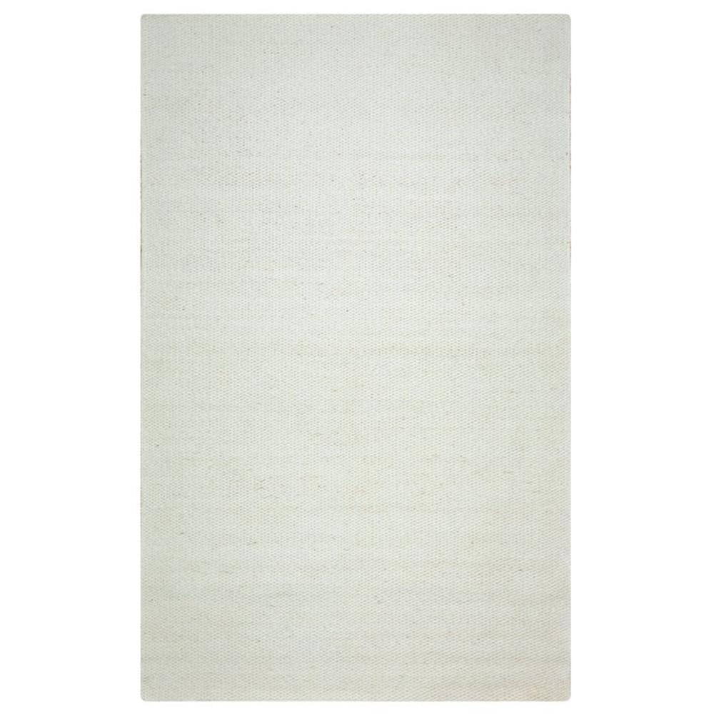 Rizzy Home | Tw3065 | Twist Collection | Wool Area Rug | 5' X 8' | Off White Solid