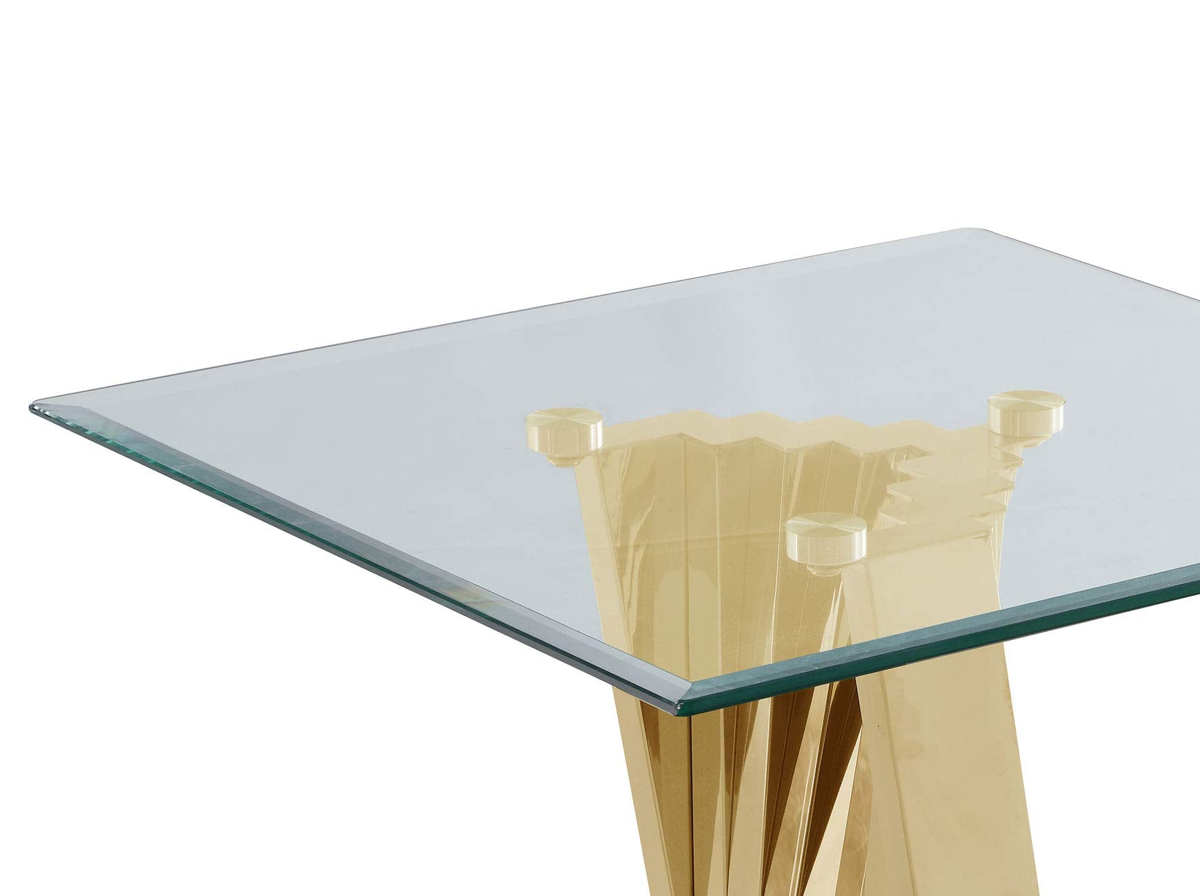 Best Quality Furniture CT04-05 Coffee Table Set, Gold