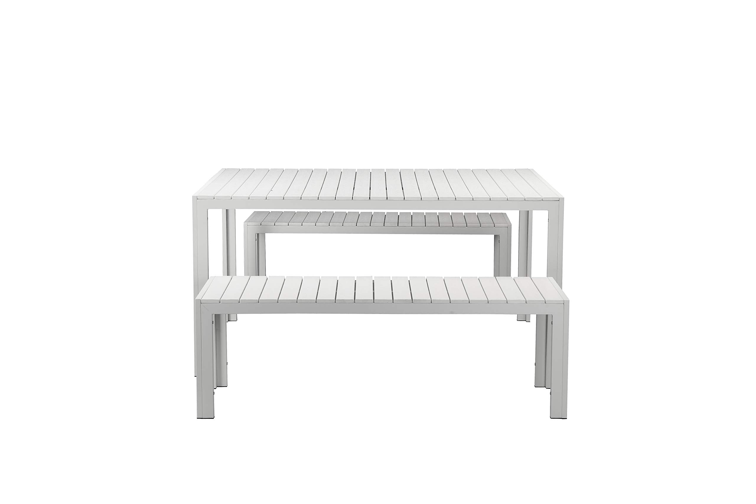 Pangea Home Breeze 3 Whtwht Dining Set, White