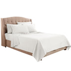 Clara Clark Queen Sheets, 6 Piece Set - Hotel Luxury Sheets For Queen Size Bed, Super Soft Bedding Sheets & Pillowcases, Queen Size Sheets, White