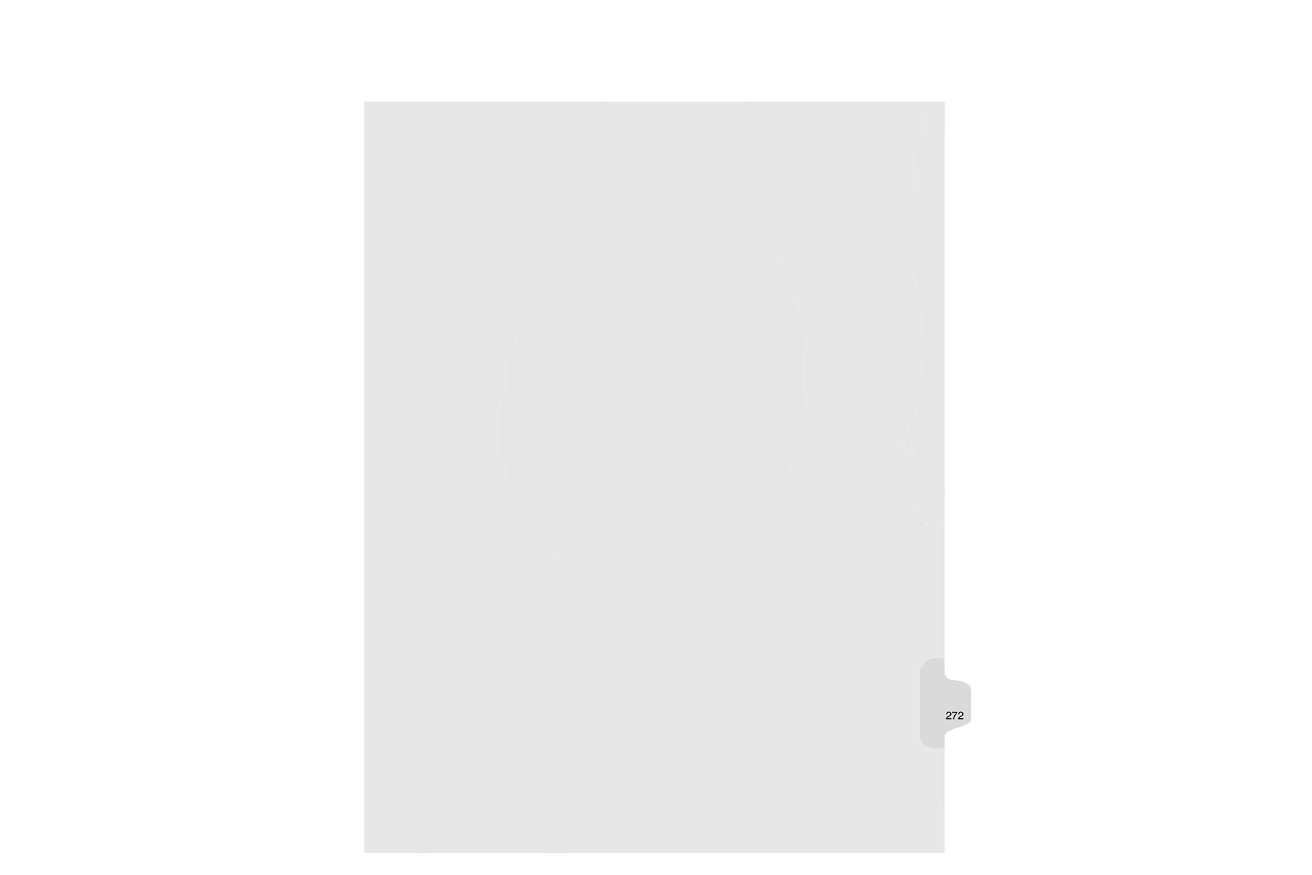 Kleer-Fax Letter Size Individually Numbered 1/25Th Cut Side Tab Index Dividers, 25 Sheets Per Pack, White, Number 272 (98272)