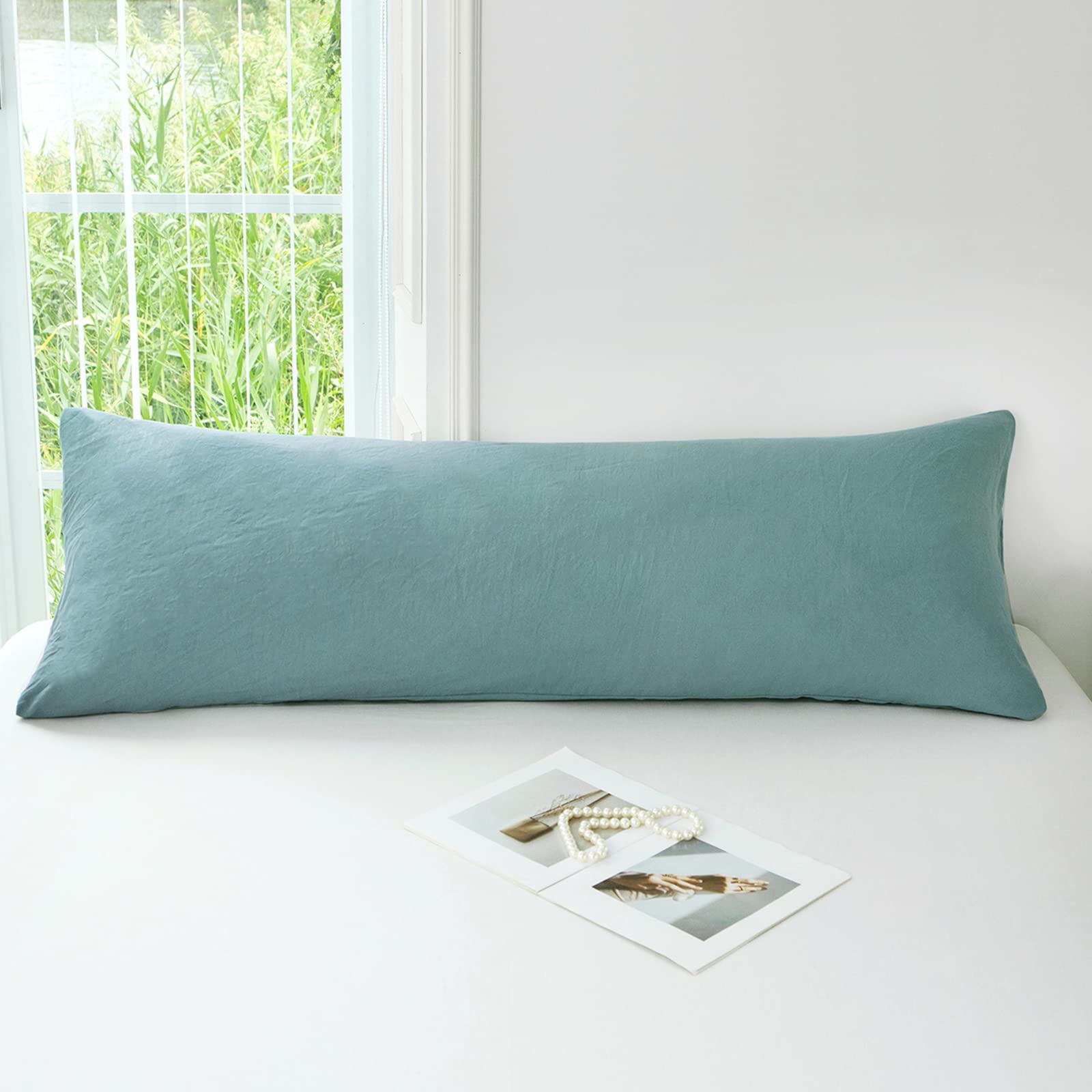 Mildly Body Pillow Cover - Ultra Soft Washed Microfiber Shrinkage And Fade Resistant Pillow Case 1Pcs With Envelope Closure 20 X