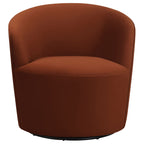 Coaster Home Furnishings Joyce Sloped Arms Swivel Chair Burnt Orange