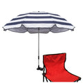 Grandmei Chair Umbrella With Clamp,46 Inches Upf 50+ Clip On Parasol For Patio,Beach Chairs,Strollers,Wheelchairs,Golf Carts (D-