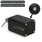 Suanti 2Pcs Hand Soap And Lotion Dispenser Sets For Bathroom Countertop,Black Marble Texture Resin Stone Liqiud Dish Soap Dispen