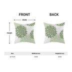 Cxmeifly Sage Green White Pillow Covers 24X24 Inch Set Of 2 Dahlia Floral Decor Throw Pillows Summer Modern Geometry Flower Outd