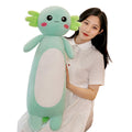 Somao Long Axolotl Plush Pillow, Cute Axolotl Stuffed Animal Body Plush Soft Plushies Doll Toy For Girls Boys(65Cm/25.5Inch,Gree