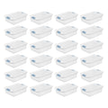 Sterilite 24-Pack Latching Box, Stackable Storage Bins With Lids, Clear Plastic, 32 Quart