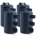 Mastercanopy Canopy Heavy Duty Weight Water Bag 4Pcs/Pack Black