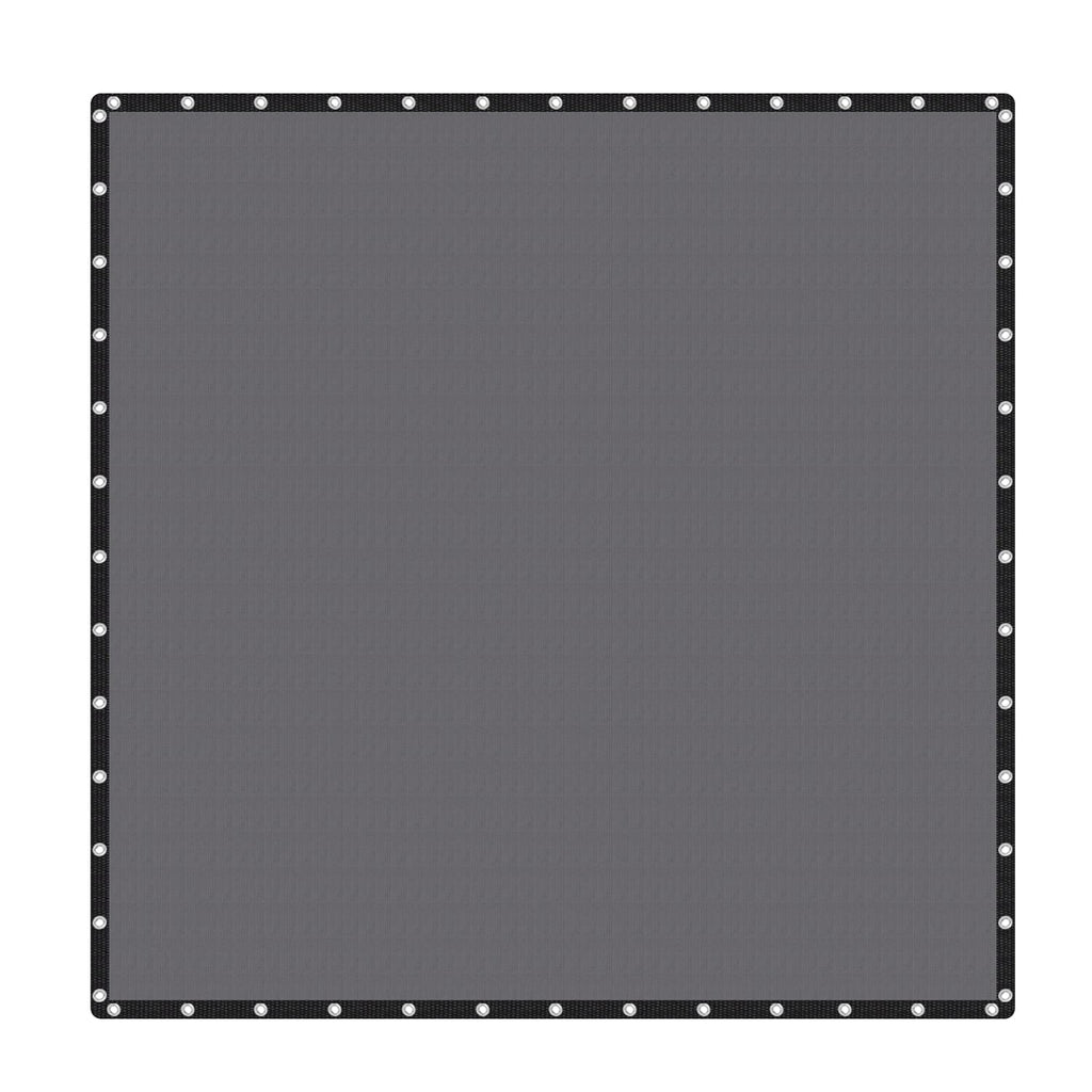 Vicllax 90% Shade Fabric Sun Shade Cloth Privacy Screen With Reinforced Grommets For Outdoor Patio Garden Pergola Cover Canopy 24X24 Ft, Dark Grey
