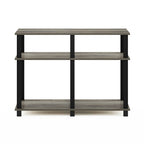Furinno Romain Turn-N-Tube Stand for TV up to 40 Inch, 40-Inch, French Oak/Black