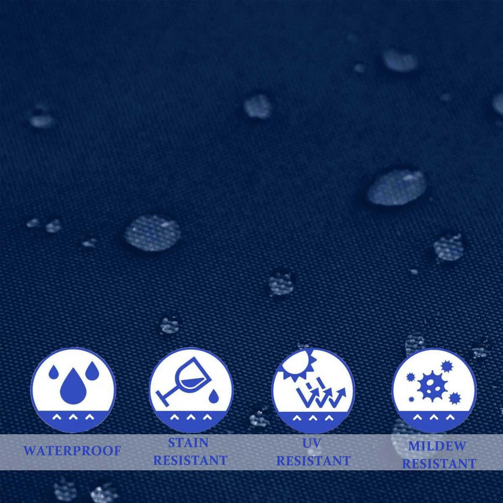 Sofjagetq Navy Blue Outdoor Pillow Covers, Waterproof Durable Throw Pillow Covers For Patio, Porch, Decoration Pillow Covers (18