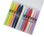 12 Pcs Jinhao Mako Fountain Pen Fine Nib Diversity Color Lot Shark Pens Case Set With Refillable Converters