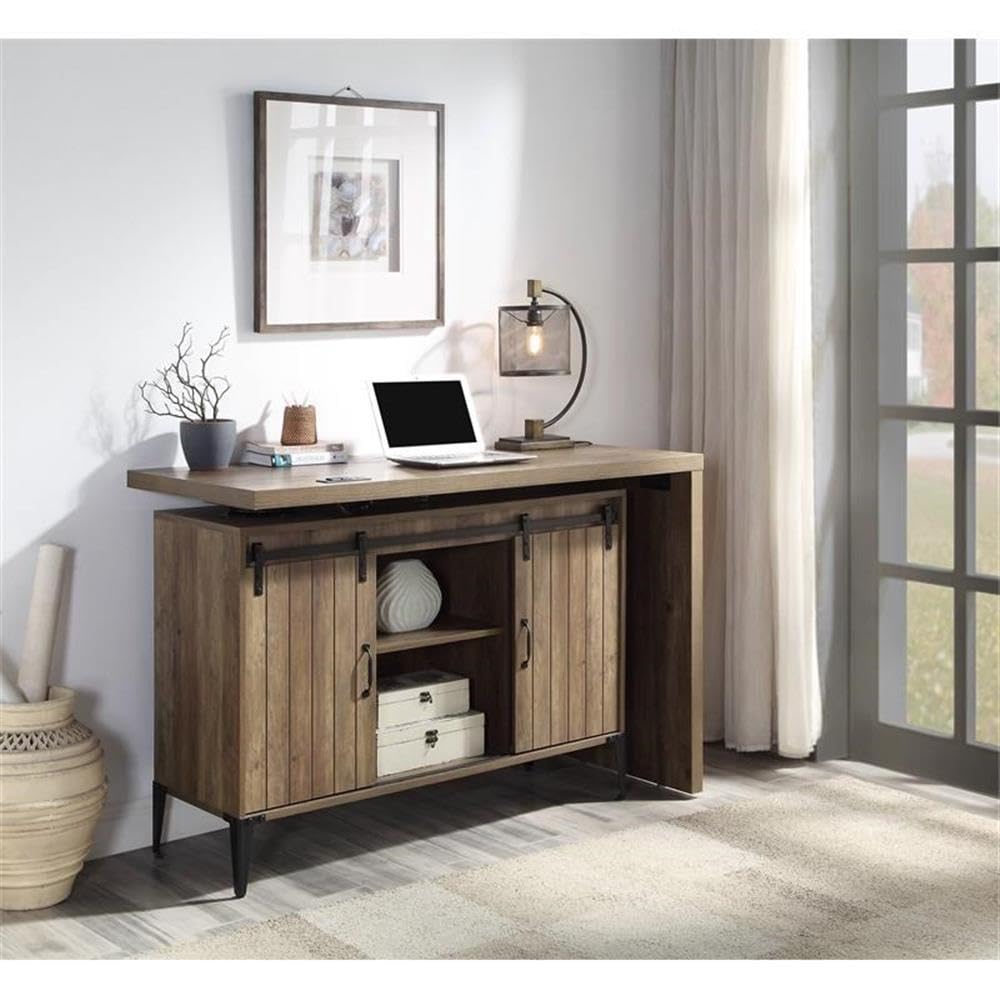 Acme Zakwani Wooden Storage Writing Desk - Thumbnail 2