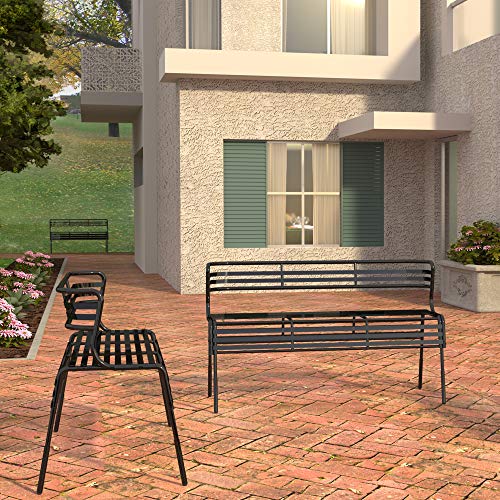 Safco Products 4368RD CoGo Outdoor Bench - Thumbnail 3
